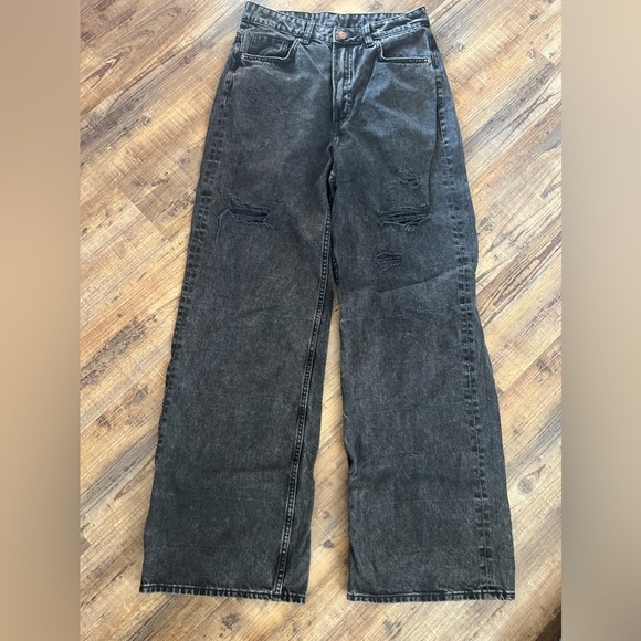 Divided by H&M Womens Black Wide Leg Jeans Size 6 - Picture 1 of 2